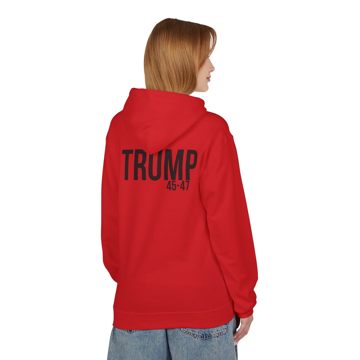 Make playgrounds safe again, trump print, Unisex Midweight Softstyle Fleece Hoodie