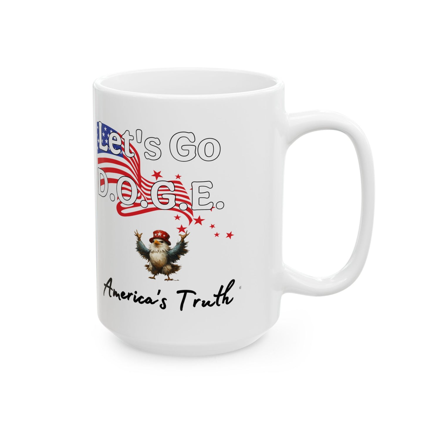 Let’s go d.o.g.e meltdowns incoming patriotic print Ceramic Mug, (11oz, 15oz)