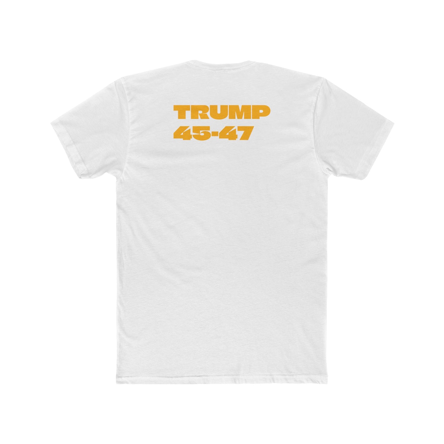 Bold Graphic Unisex Cotton Crew Tee - USA Skull Design with Trump 45-47