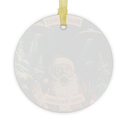 Trump Christmas Glass Ornaments