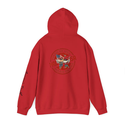 Trump Print,Unisex Heavy Blend™ Hooded Sweatshirt