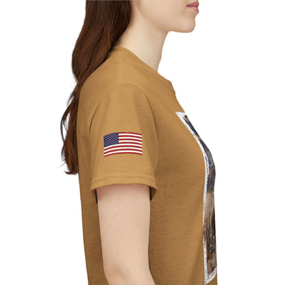 Lock loaded and patriotic, Unisex Heavy Cotton Tee
