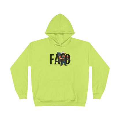 FAFO Trump print, Unisex EcoSmart® Pullover Hoodie Sweatshirt
