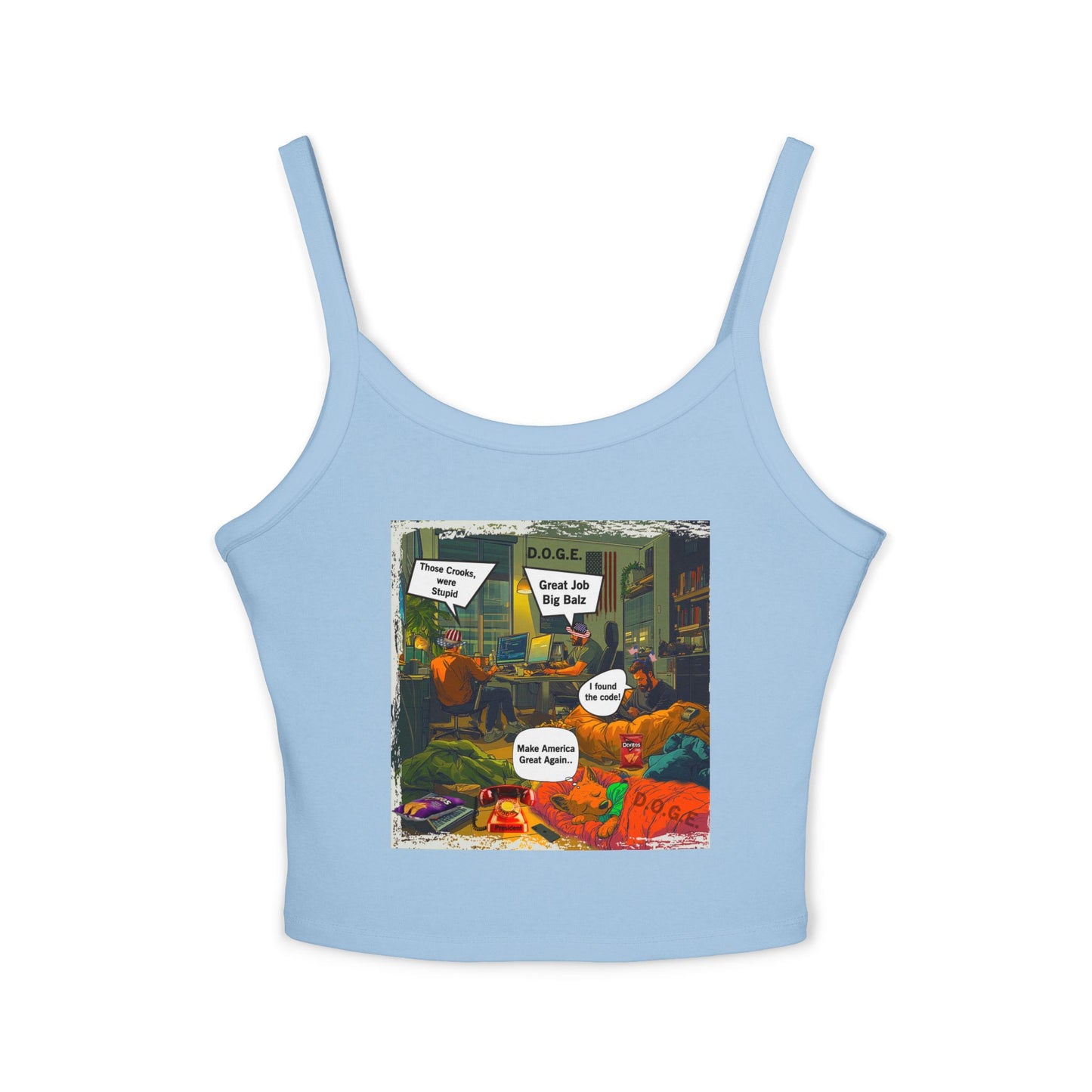 D.o.g.e. Theme Women's Spaghetti Strap Tank Top