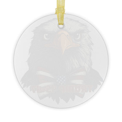 Trump 45-47 Glass Ornaments