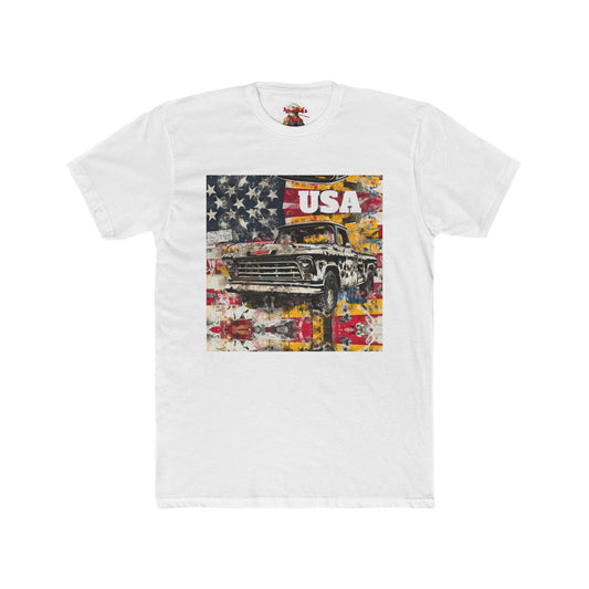 Trump, usa Patriotic Vintage Car Tee - USA & Trump 45-47