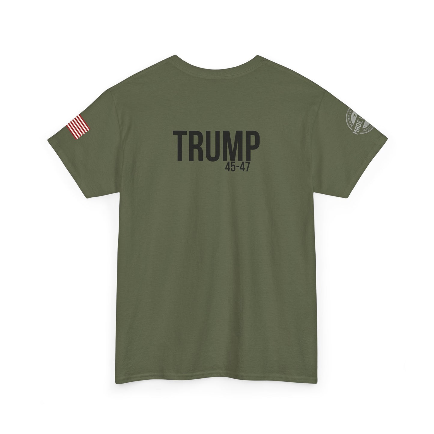 Comical Political Tee - 'I'm Back!' Trump 45-47 Unisex Heavy Cotton Tee