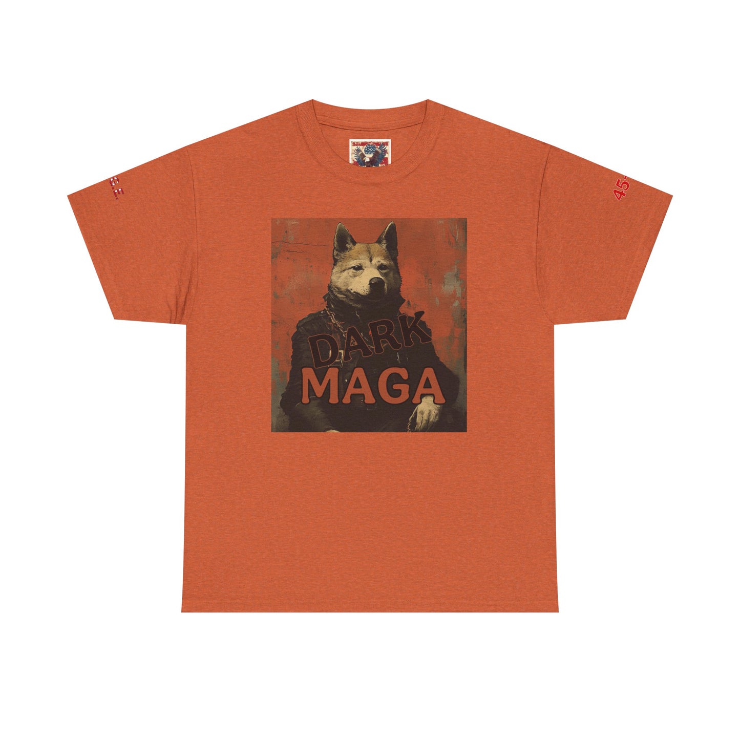 Dark MAGA  with made in USA print Unisex Heavy Cotton Tee