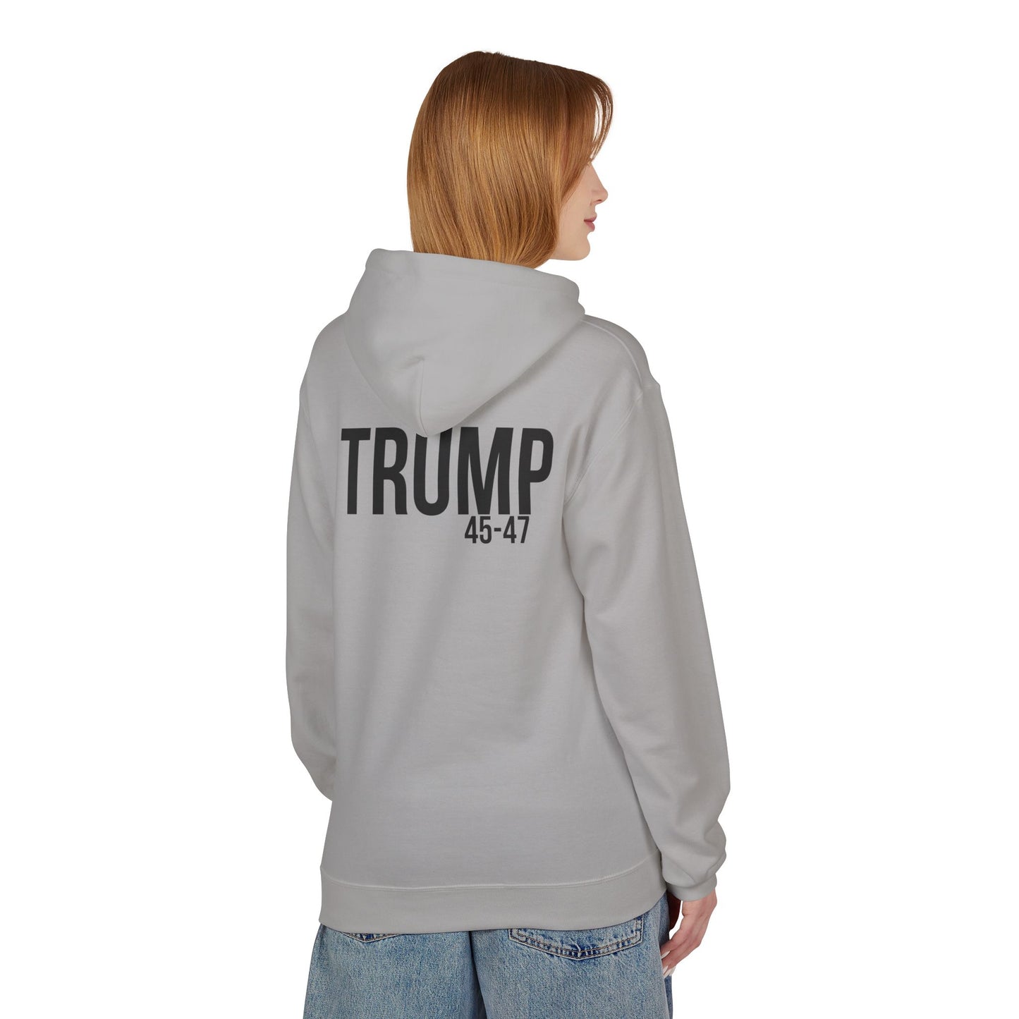 Red white and BA, trump printUnisex Midweight Softstyle Fleece Hoodie