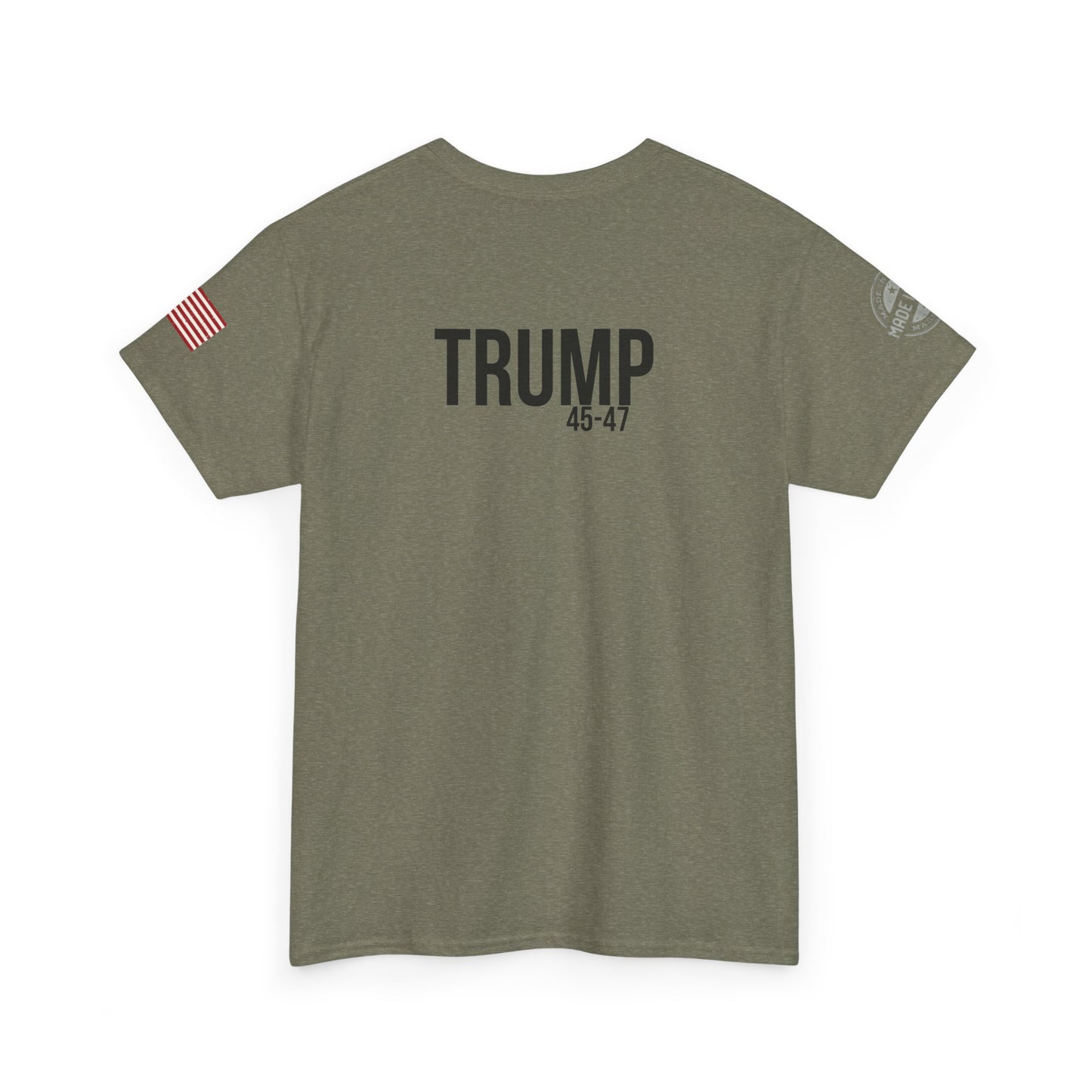 Comical Political Tee - 'I'm Back!' Trump 45-47 Unisex Heavy Cotton Tee