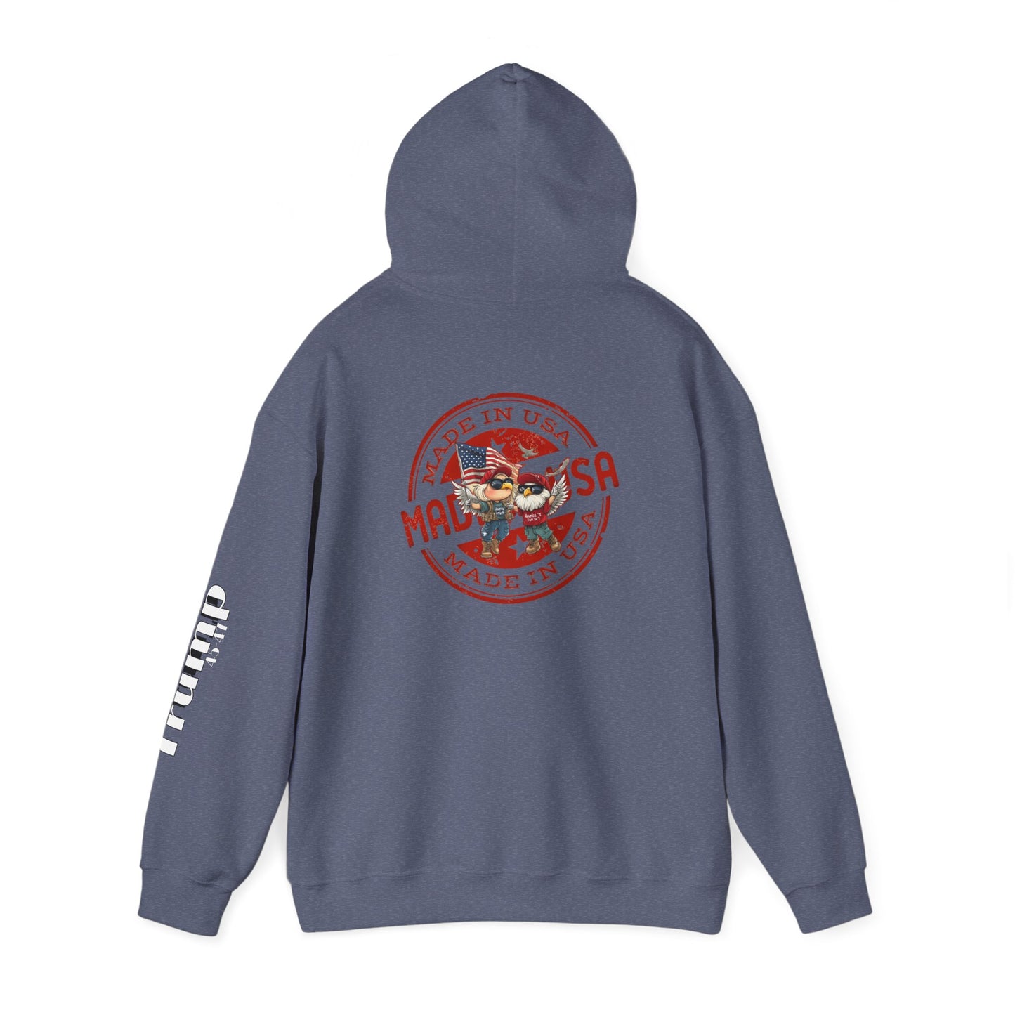 Trump cartoon print, Unisex Heavy Blend™ Hooded Sweatshirt