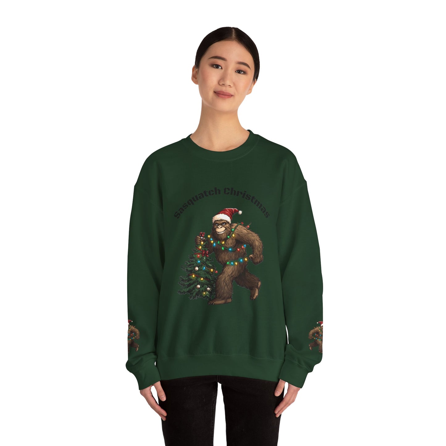 Sasquatch Christmas Crewneck Sweatshirt