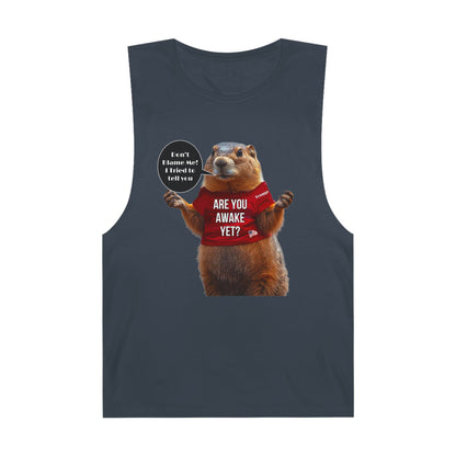 Cartoon patriotic don’t blame me print ,Unisex Barnard Tank