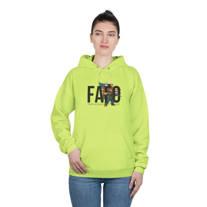 FAFO Trump print, Unisex EcoSmart® Pullover Hoodie Sweatshirt