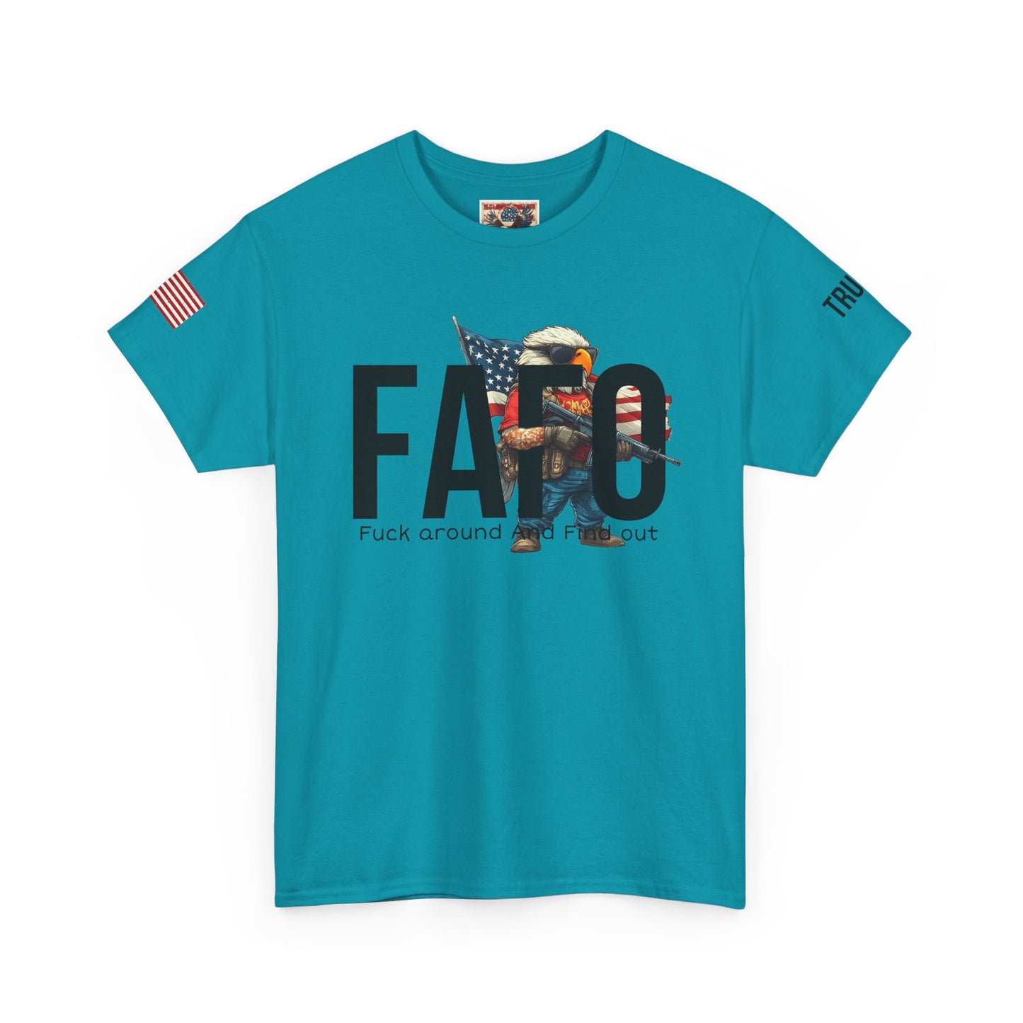 Patriotic FAFO trump print, Unisex Heavy Cotton Tee