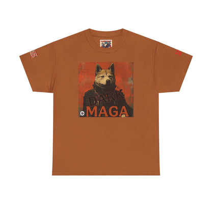 Dark MAGA d.o.g.e patriotic print, Unisex Heavy Cotton Tee