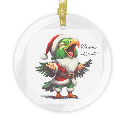 Eagle/Trump #3 Glass Ornaments
