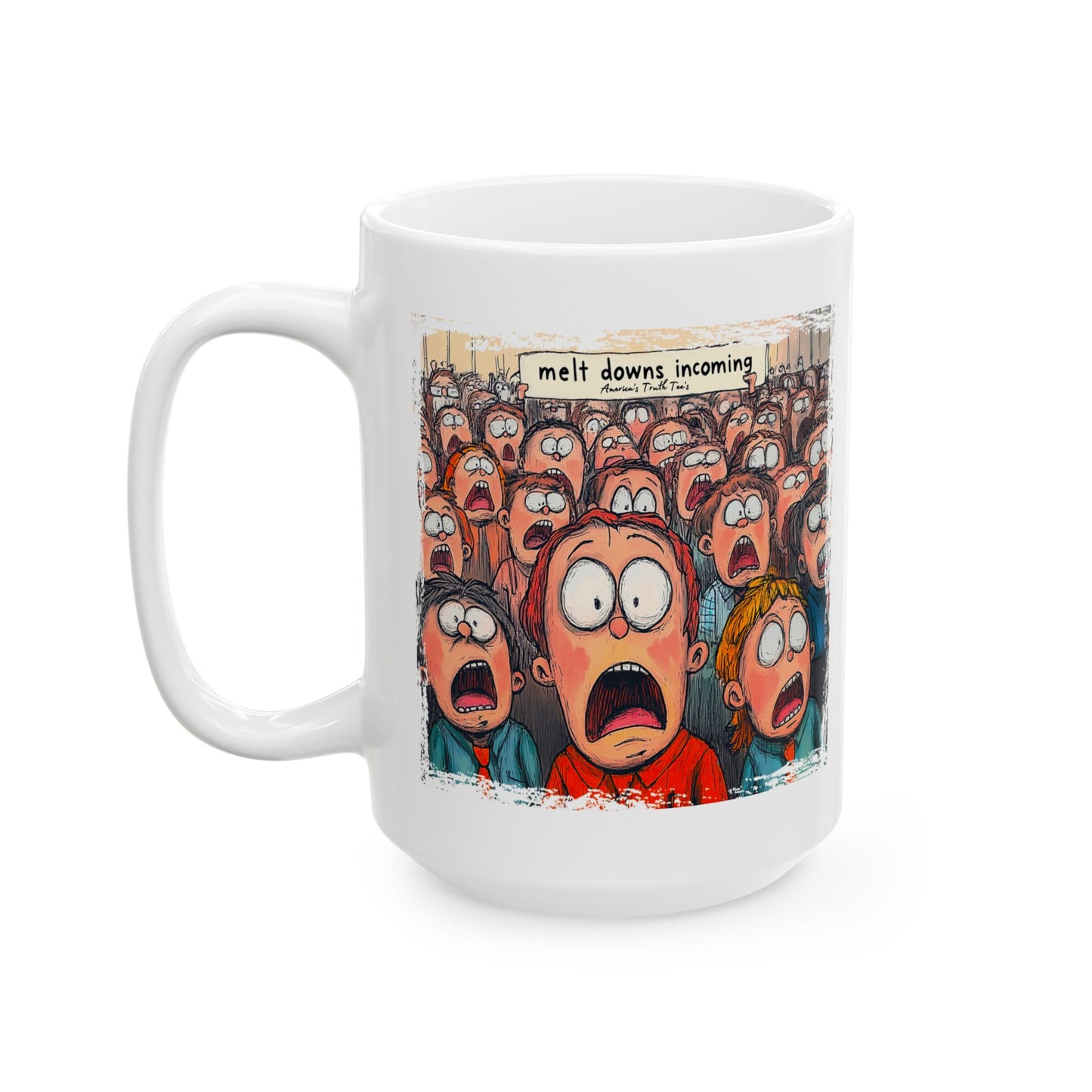 Let’s go d.o.g.e meltdowns incoming patriotic print Ceramic Mug, (11oz, 15oz)