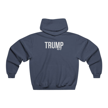 Patriots, how are you liking in the show? Trump print, Men's NUBLEND® Hooded Sweatshirt