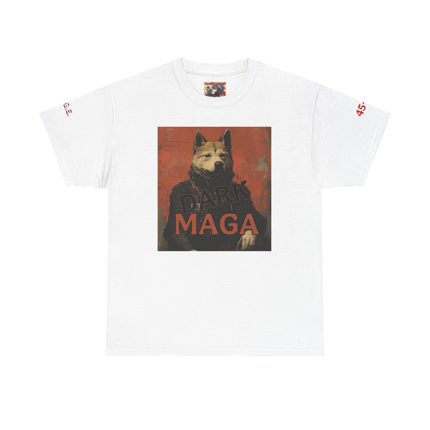 Dark MAGA  with made in USA print Unisex Heavy Cotton Tee