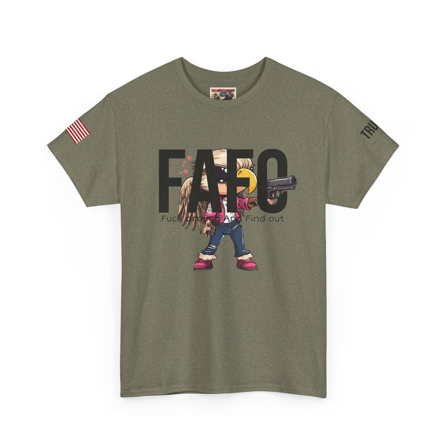 Patriotic FAFO trump print Unisex Heavy Cotton Tee