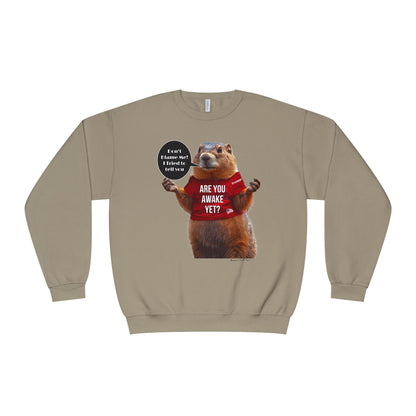 Cartoon patriotic don’t blame me print, Unisex NuBlend® Crewneck Sweatshirt