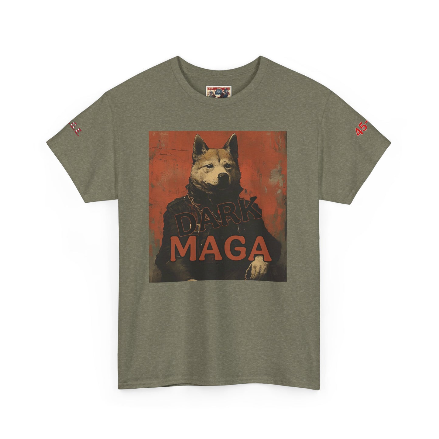 Dark MAGA  with made in USA print Unisex Heavy Cotton Tee