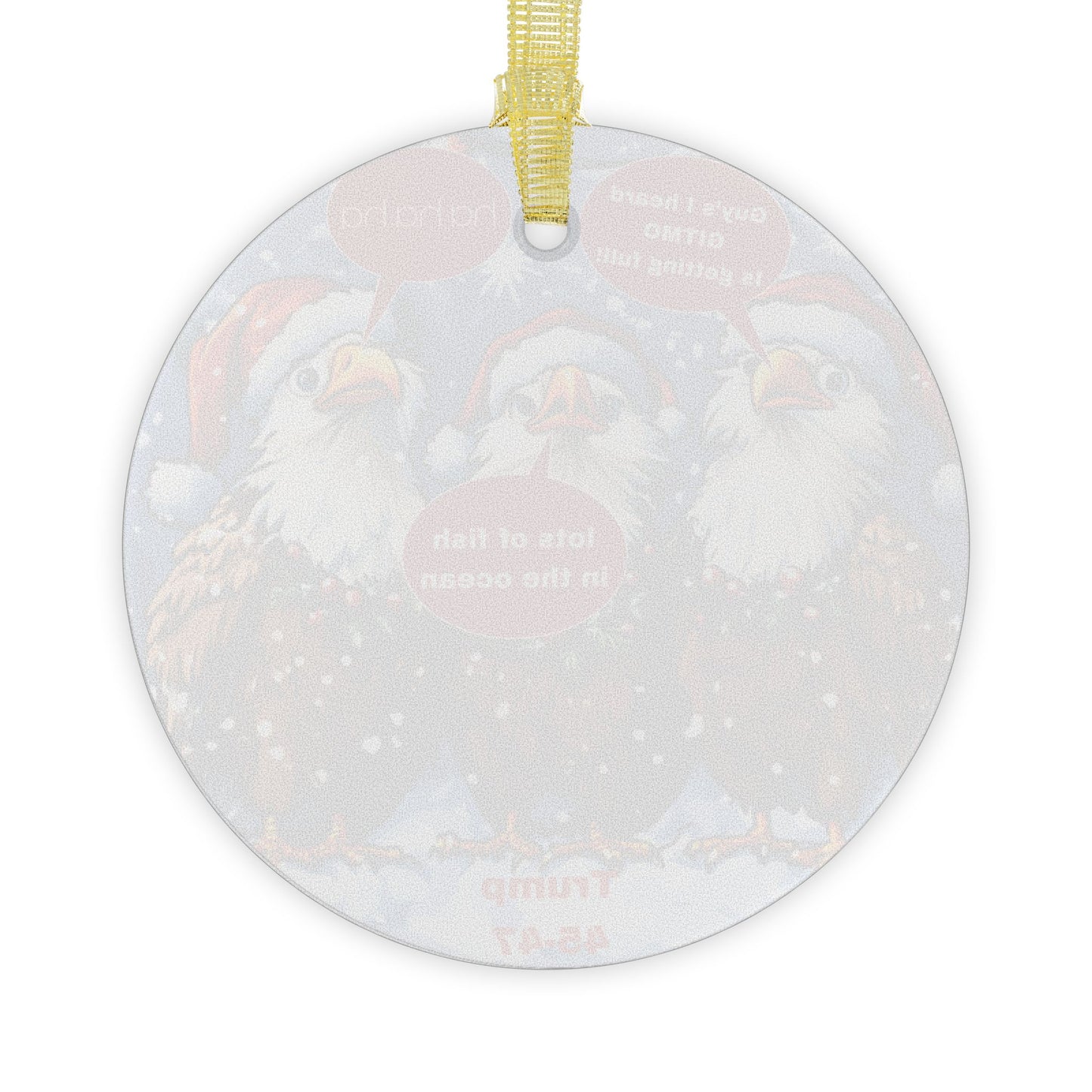 Trump Christmas ornament Glass Ornaments