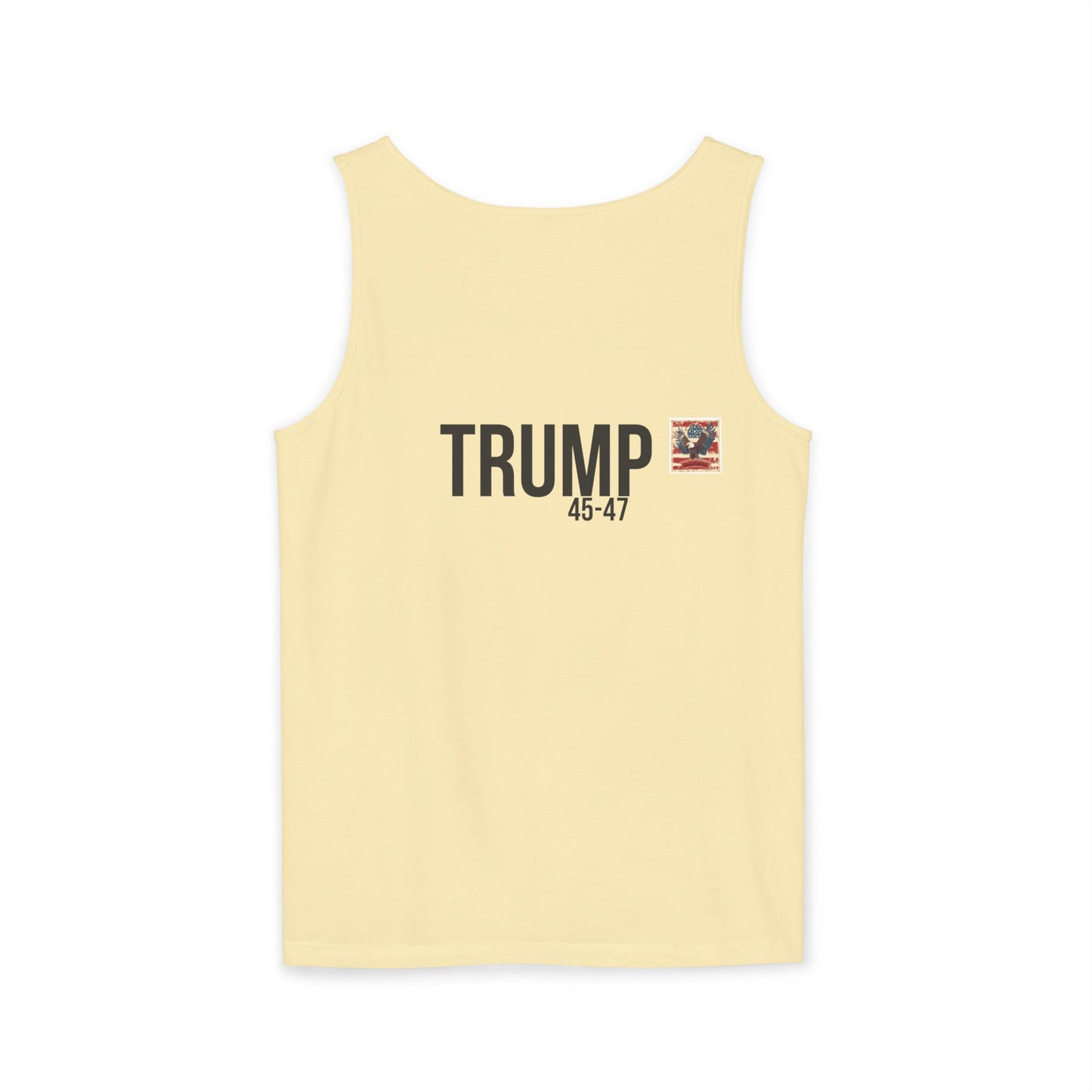 Doge trump cartoon print, Unisex Garment-Dyed Tank Top