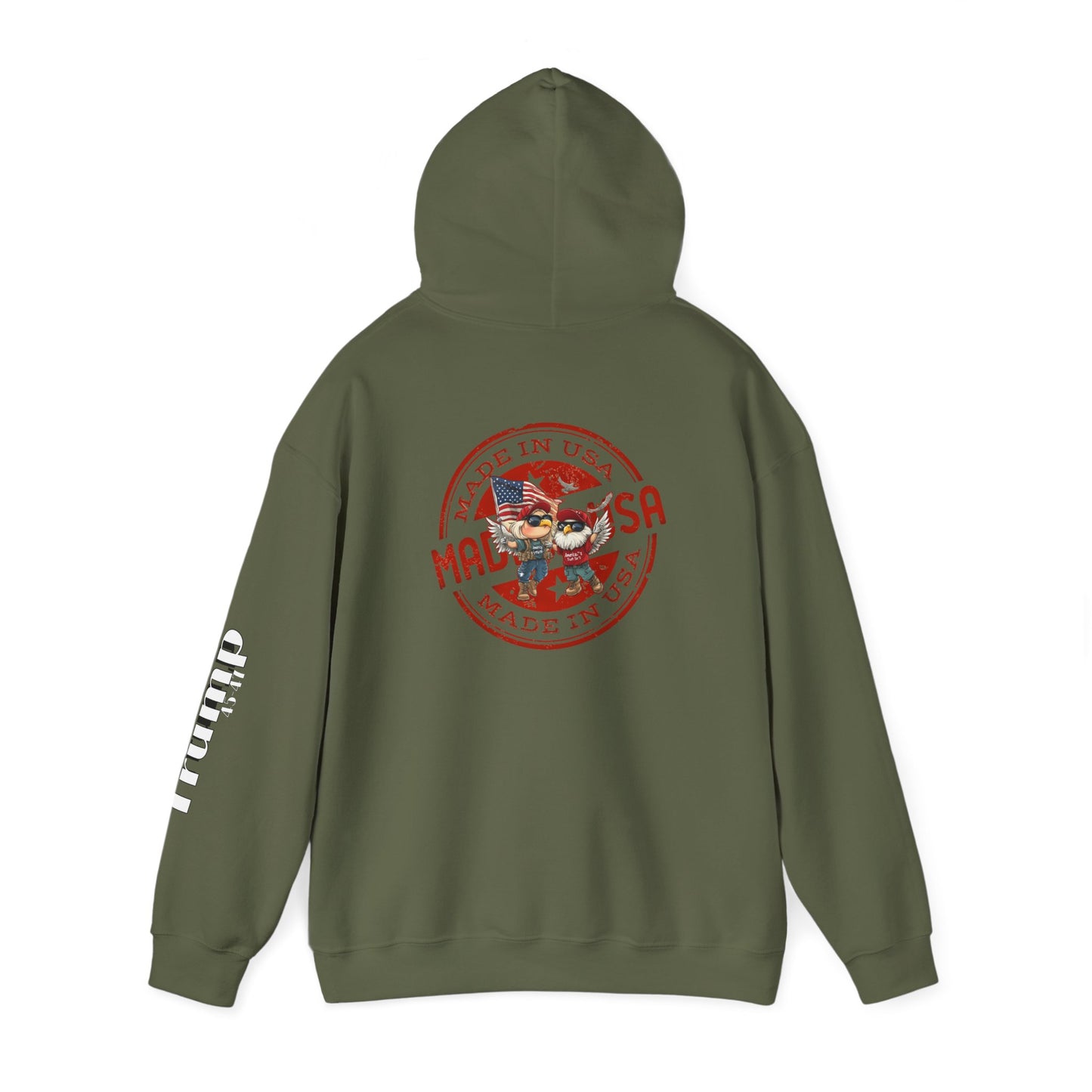 Trump cartoon print, Unisex Heavy Blend™ Hooded Sweatshirt