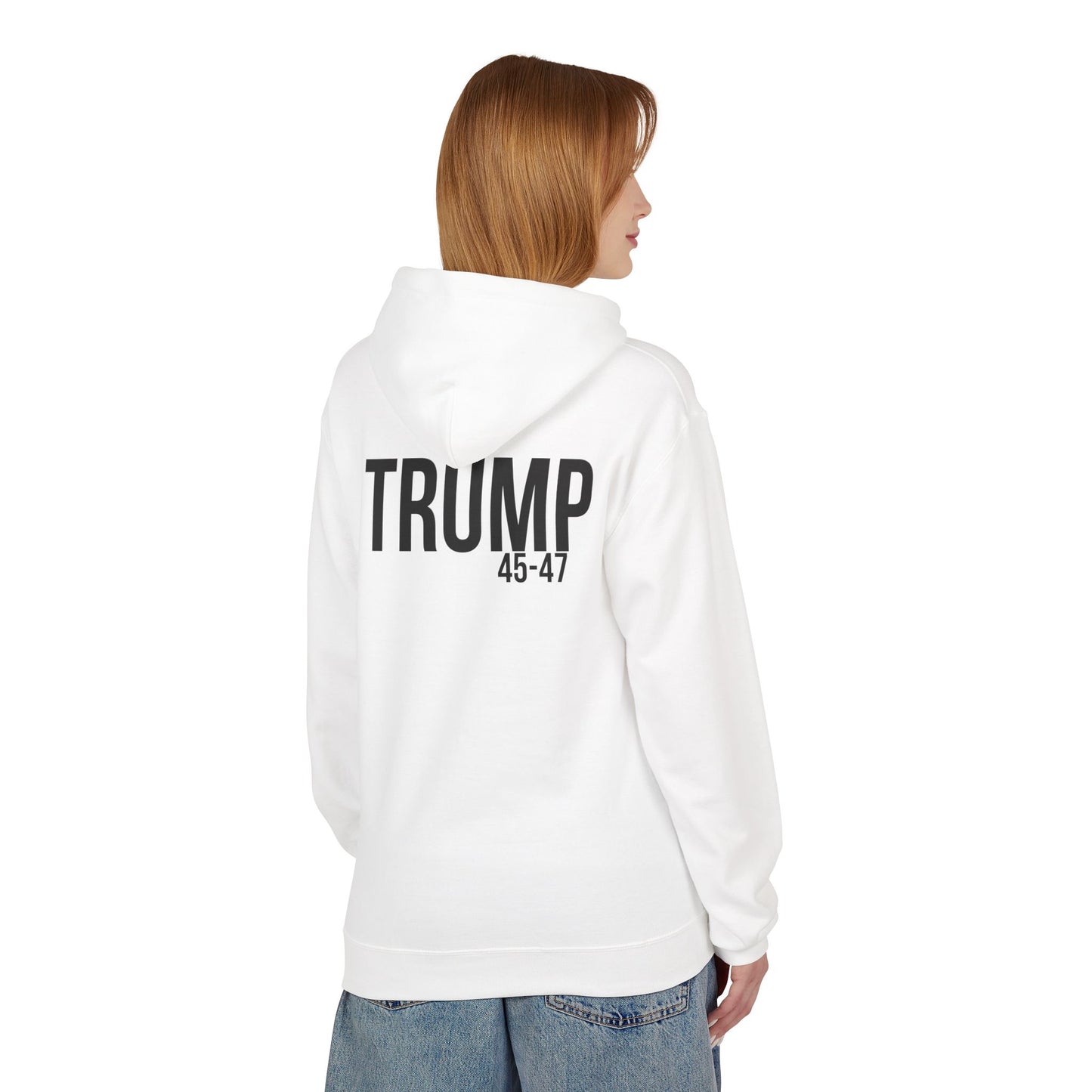 Red white and BA, trump printUnisex Midweight Softstyle Fleece Hoodie