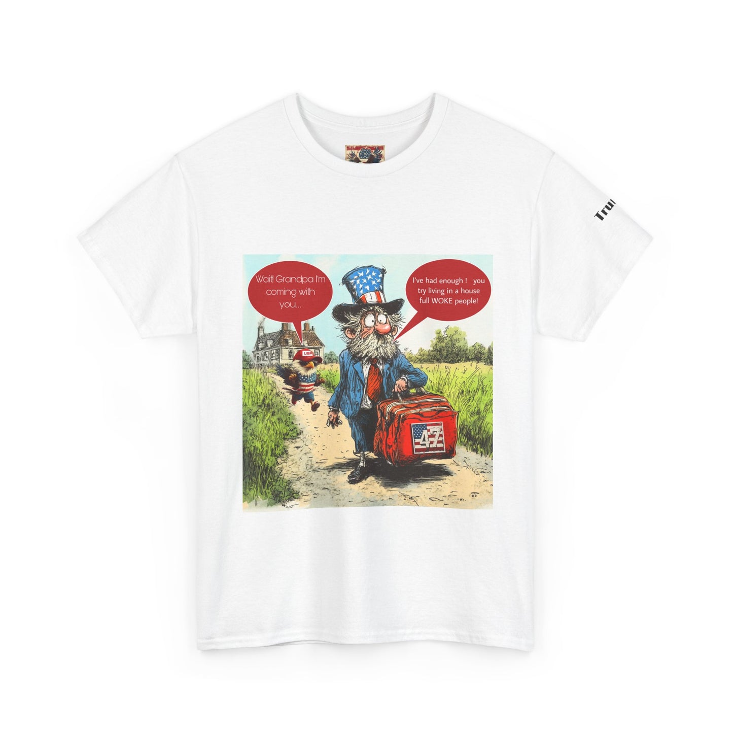 Political cartoon, Unisex Heavy Cotton Tee