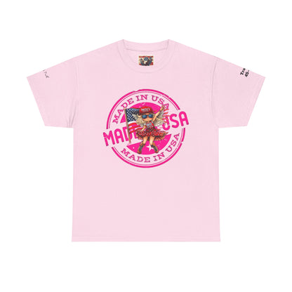 Made in the USA women’s patriotic print, Unisex Heavy Cotton Tee