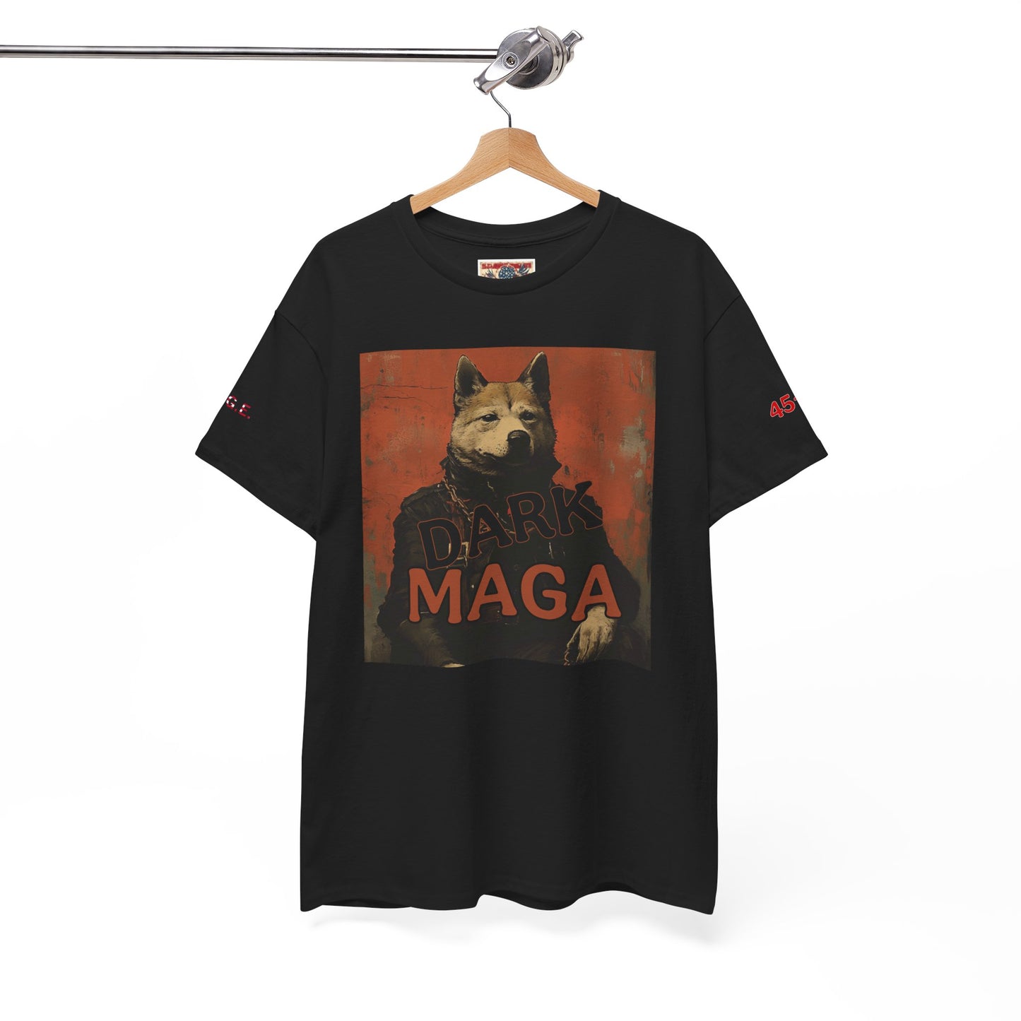 Dark MAGA  with made in USA print Unisex Heavy Cotton Tee