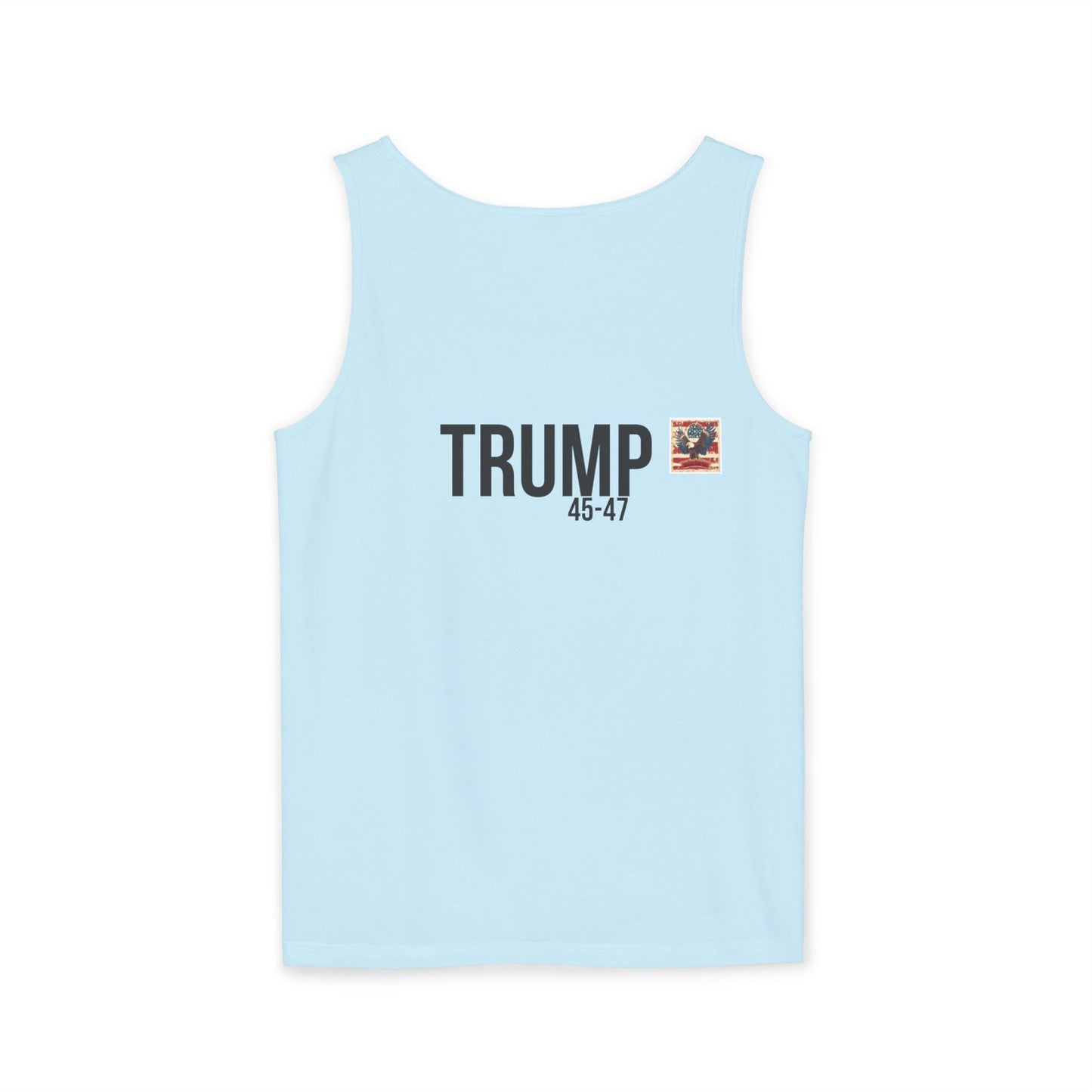 Doge trump cartoon print, Unisex Garment-Dyed Tank Top