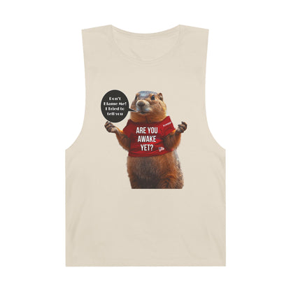 Cartoon patriotic don’t blame me print ,Unisex Barnard Tank