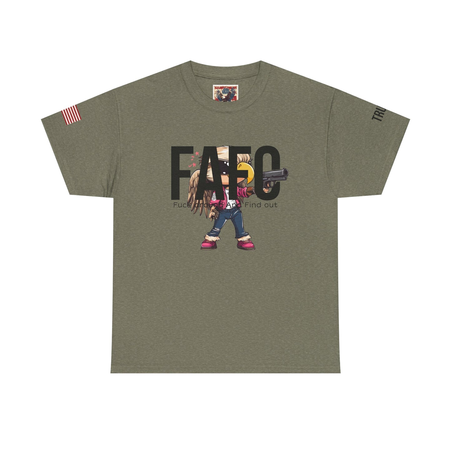 Patriotic FAFO trump print Unisex Heavy Cotton Tee