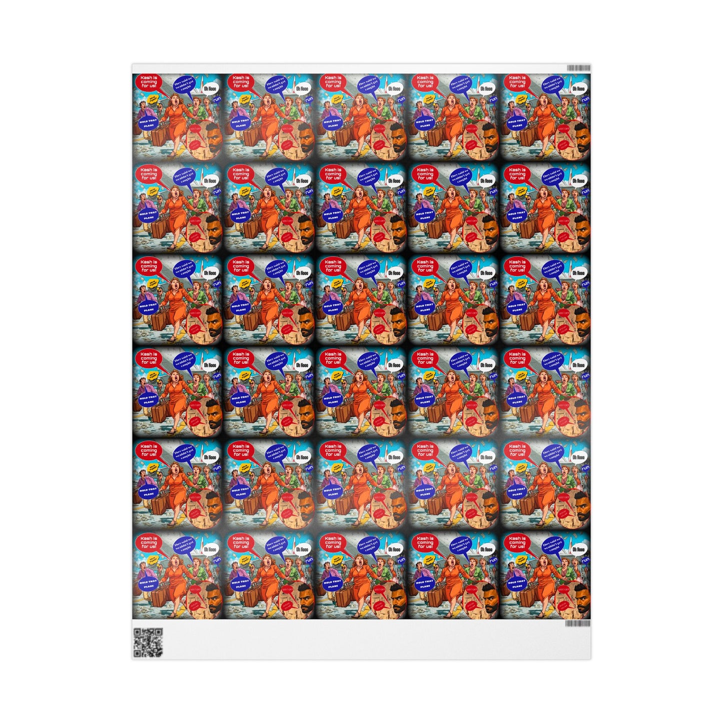 Patriotic cartoon Wrapping Papers