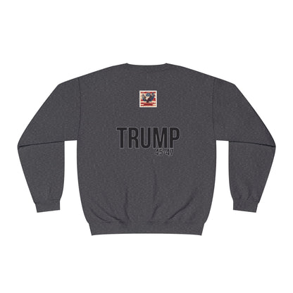 Cartoon patriotic don’t blame me print, Unisex NuBlend® Crewneck Sweatshirt