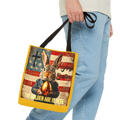 The golden age is here Trump print ,Tote Bag (AOP)