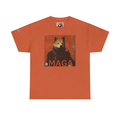 Dark MAGA d.o.g.e patriotic print, Unisex Heavy Cotton Tee