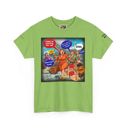 Kash is coming for us cartoon print Unisex Heavy Cotton Tee
