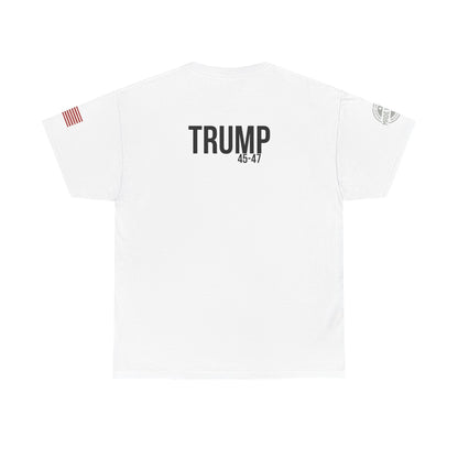 Comical Political Tee - 'I'm Back!' Trump 45-47 Unisex Heavy Cotton Tee