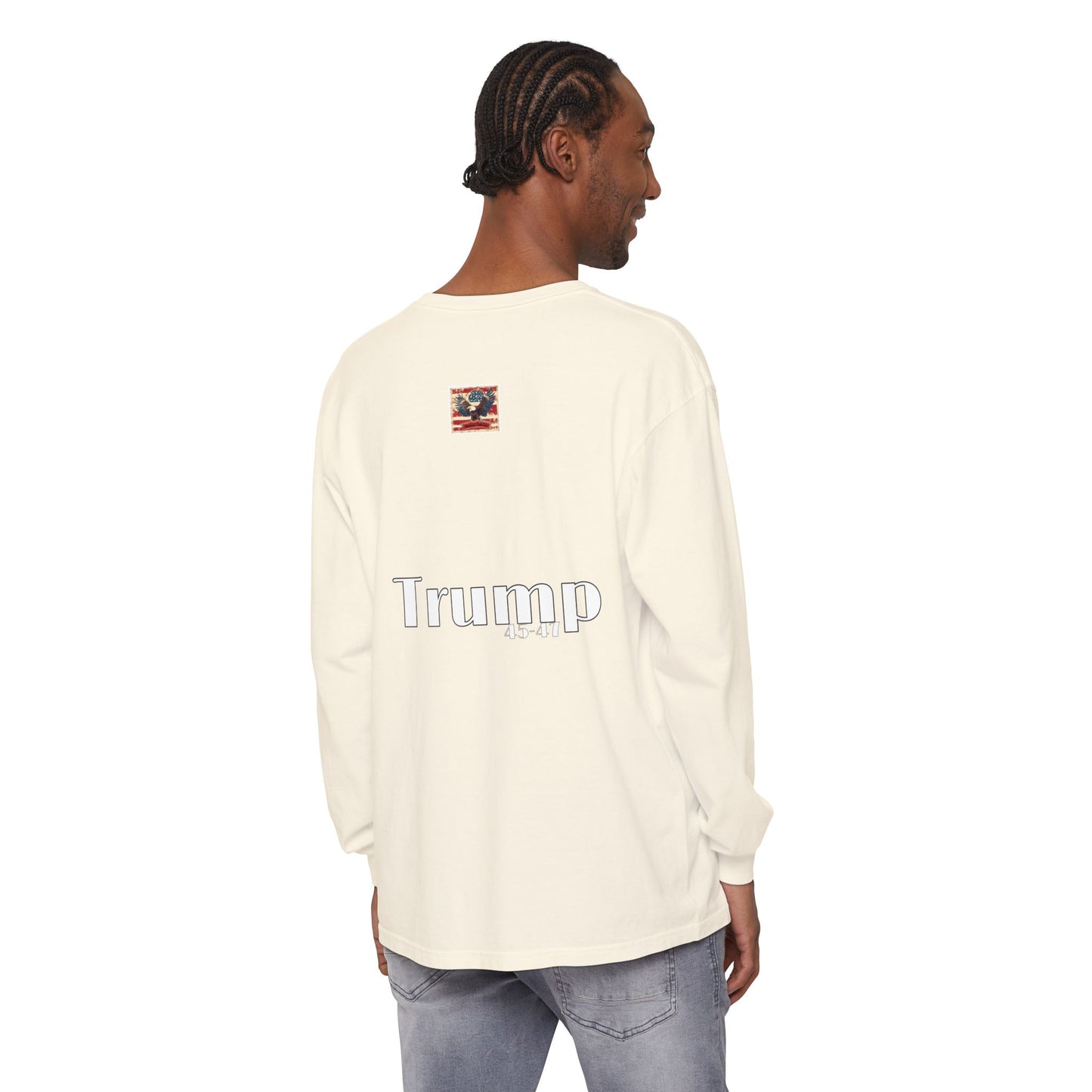 Political cartoon, Unisex Garment-dyed Long Sleeve T-Shirt