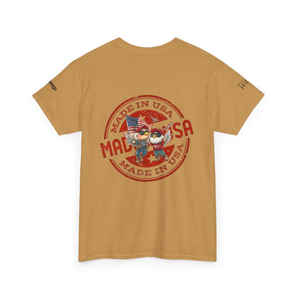 Patriotic cartoon, Don’t blame me printUnisex Heavy Cotton Tee