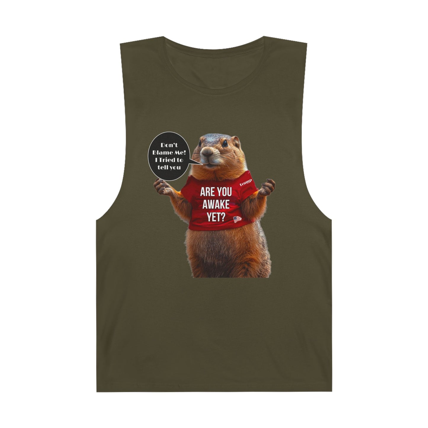 Cartoon patriotic don’t blame me print ,Unisex Barnard Tank