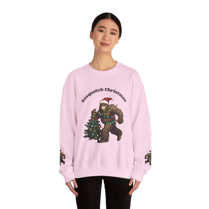 Sasquatch Christmas Crewneck Sweatshirt