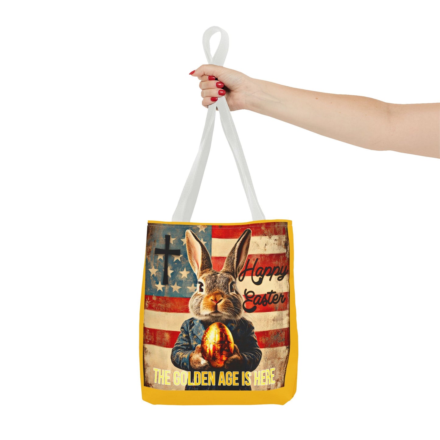 The golden age is here Trump print ,Tote Bag (AOP)