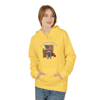 Make playgrounds safe again, trump print, Unisex Midweight Softstyle Fleece Hoodie