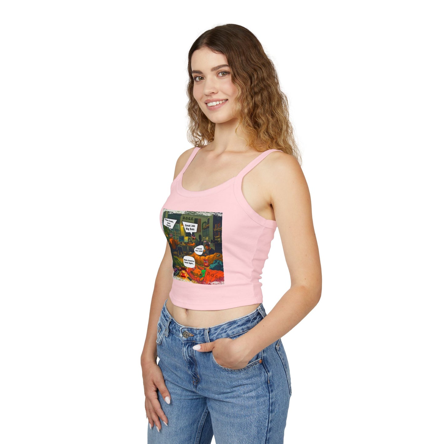 D.o.g.e. Theme Women's Spaghetti Strap Tank Top